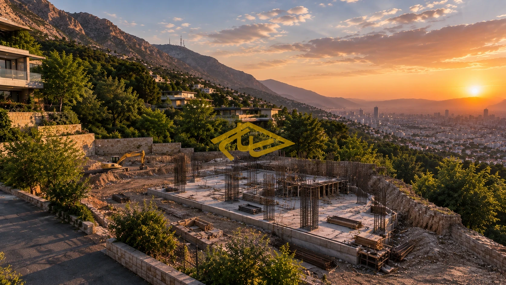 مشارکت در ساخت در کوهسار درکه | زمین ۱۵۰۰ متری در تاپ‌لوکیشن