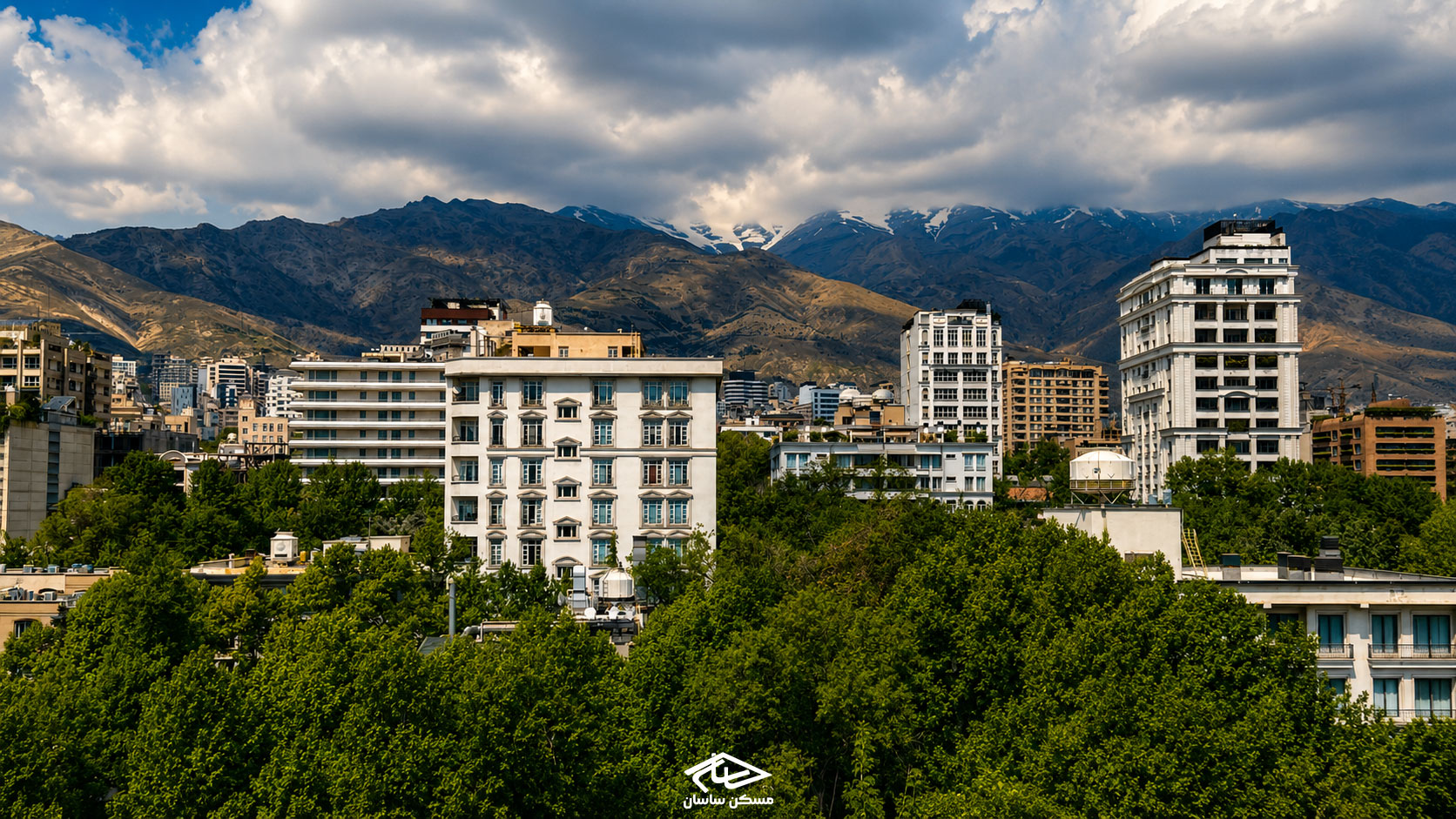 نمایی از محله محمودیه تهران